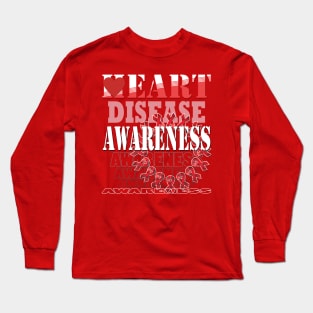 Heart disease awareness month Long Sleeve T-Shirt